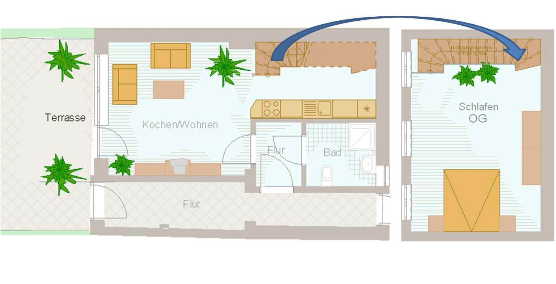 Ferienhaus Seekutter Mit Eigenem Seezugang Malchow  Ruang foto